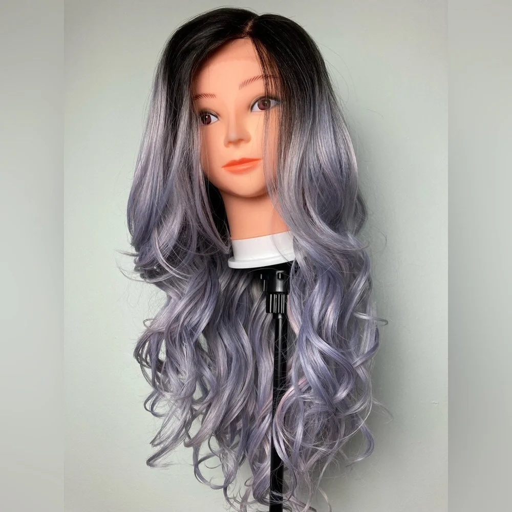 Ombré Purple Lace Front Wig